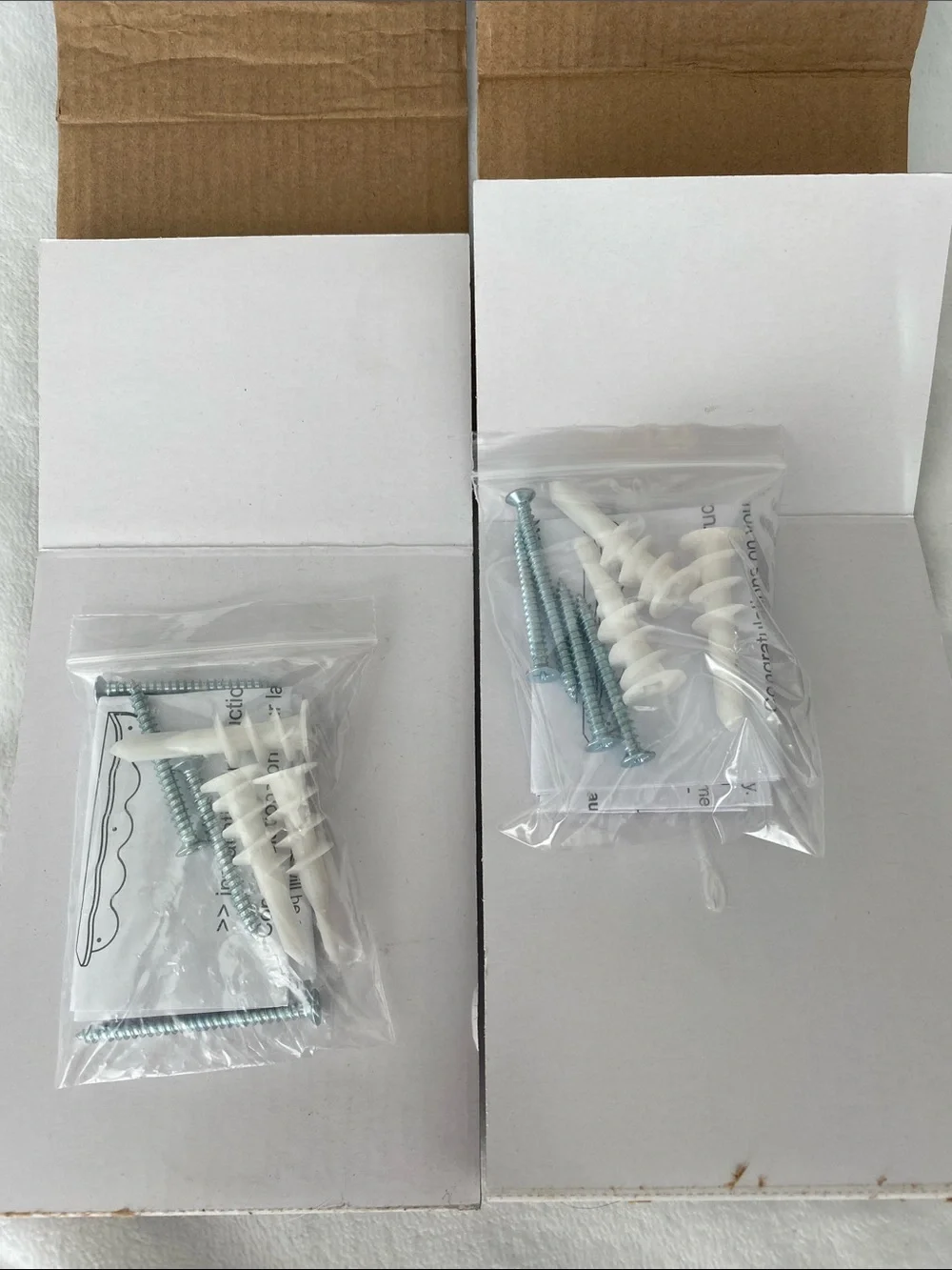 Brand new scallop wall shelves set of 2